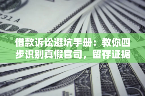济南借款诉讼避坑手册：教你四步识别真假官司，留存证据不踩雷