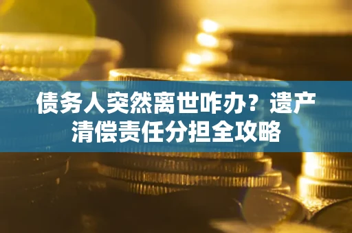 济南债务人突然离世咋办？遗产清偿责任分担全攻略