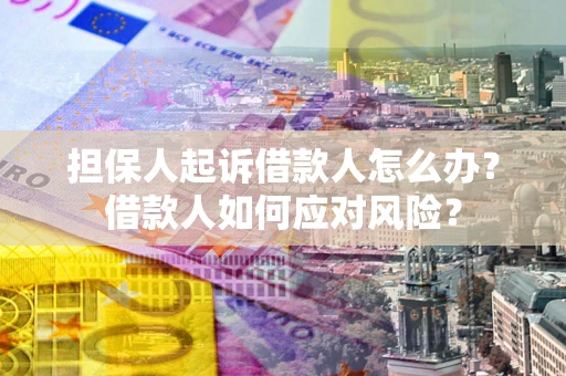 济南担保人起诉借款人怎么办？借款人如何应对风险？