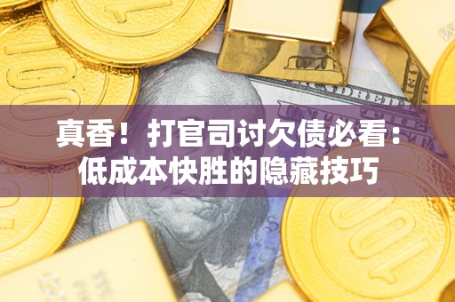 济南真香！打官司讨欠债必看：低成本快胜的隐藏技巧