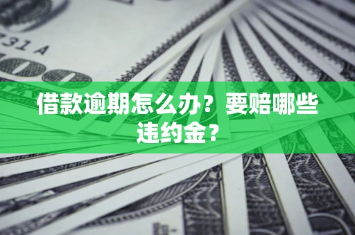 济南借款逾期怎么办？要赔哪些违约金？